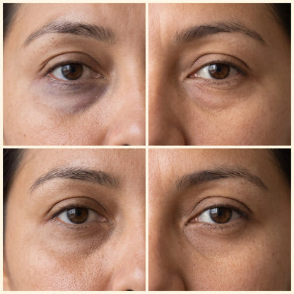 Gafas de luz roja para ojeras y ojos cansados